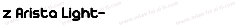 z Arista Light字体转换